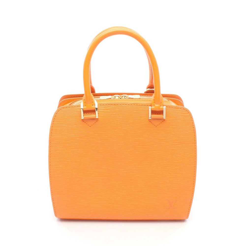 Louis Vuitton Pont Neuf Epi Mandarin Handbag Leather Orange